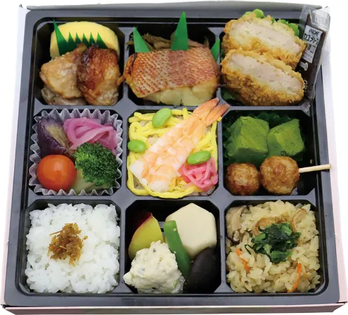なにわ彩り弁当1,700円（お茶付き）