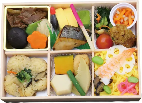 六彩弁当2,200円（お茶付き）