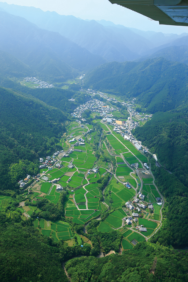 日根野荘大木の農村景観(提供…泉佐野市教育委員会)